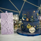 Рождественские шары для игры в снежки, силиконовая форма для выпечки тортов с помадной начинкой декоративная форма пресс-форма сахарный шоколадный выпечки инструмент для тортов Gumpaste формы