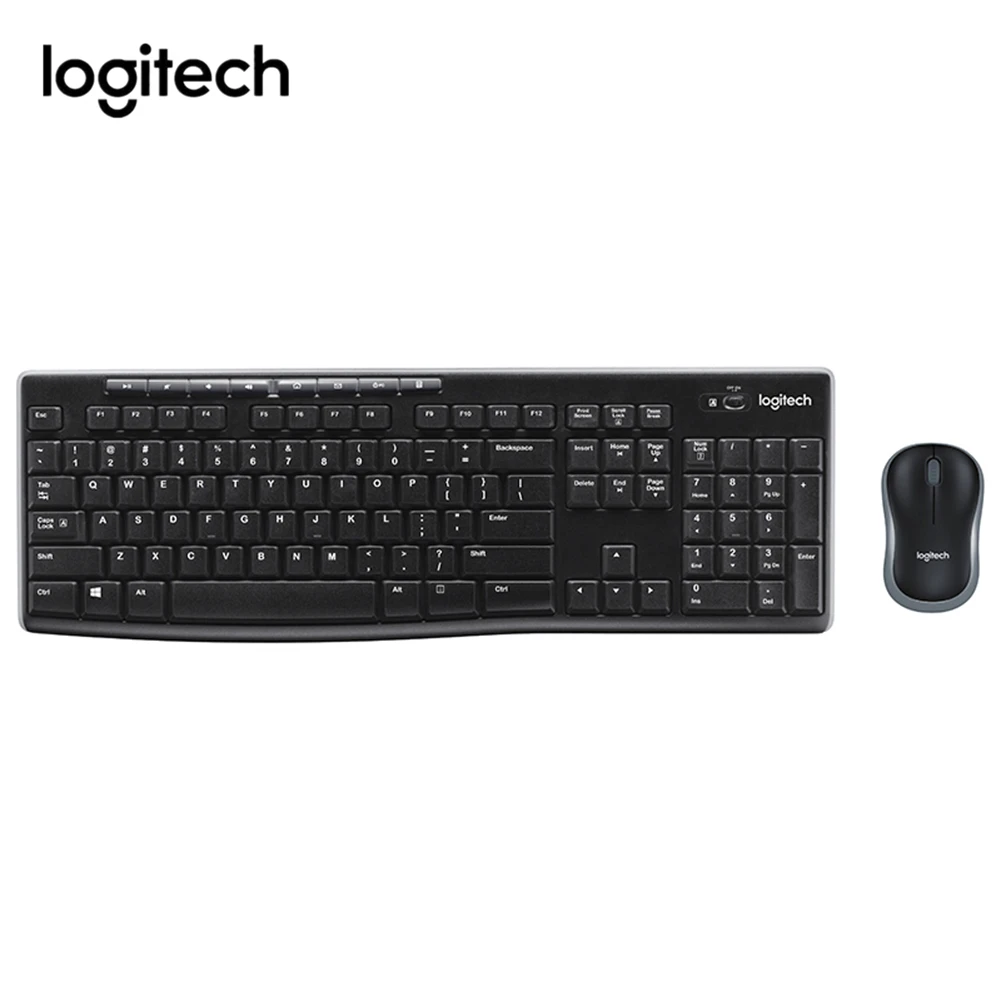 Logitech MK270 2 4G Беспроводная полноразмерная оптическая мышь клавиатура