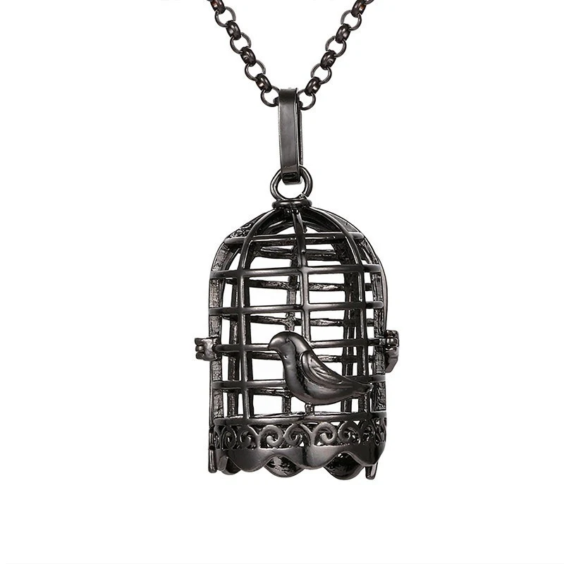 Pendant Vintage Women Necklace Sweater Chain Aromatherapy Essential Oil Lockets Jewelry