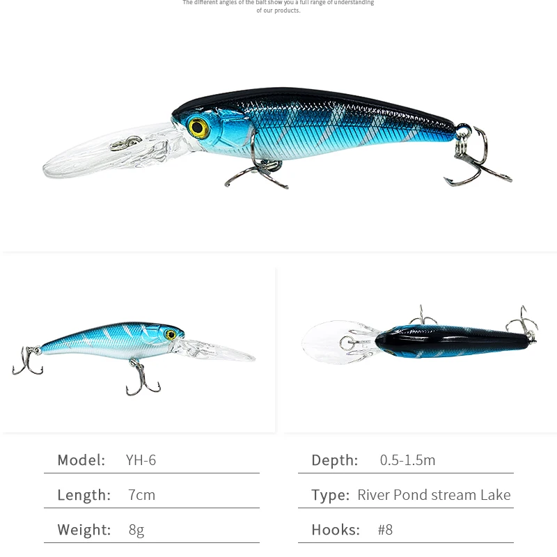 Набор рыболовных воблёров TUYA набор приманок гольян искусственная приманка для