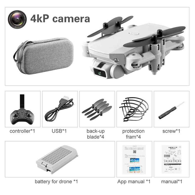 

Foldable Mini Drones Drone RC FPV QuaDcopter 4K HD Camera Wifi FPV Drone RC Helicopter Toys