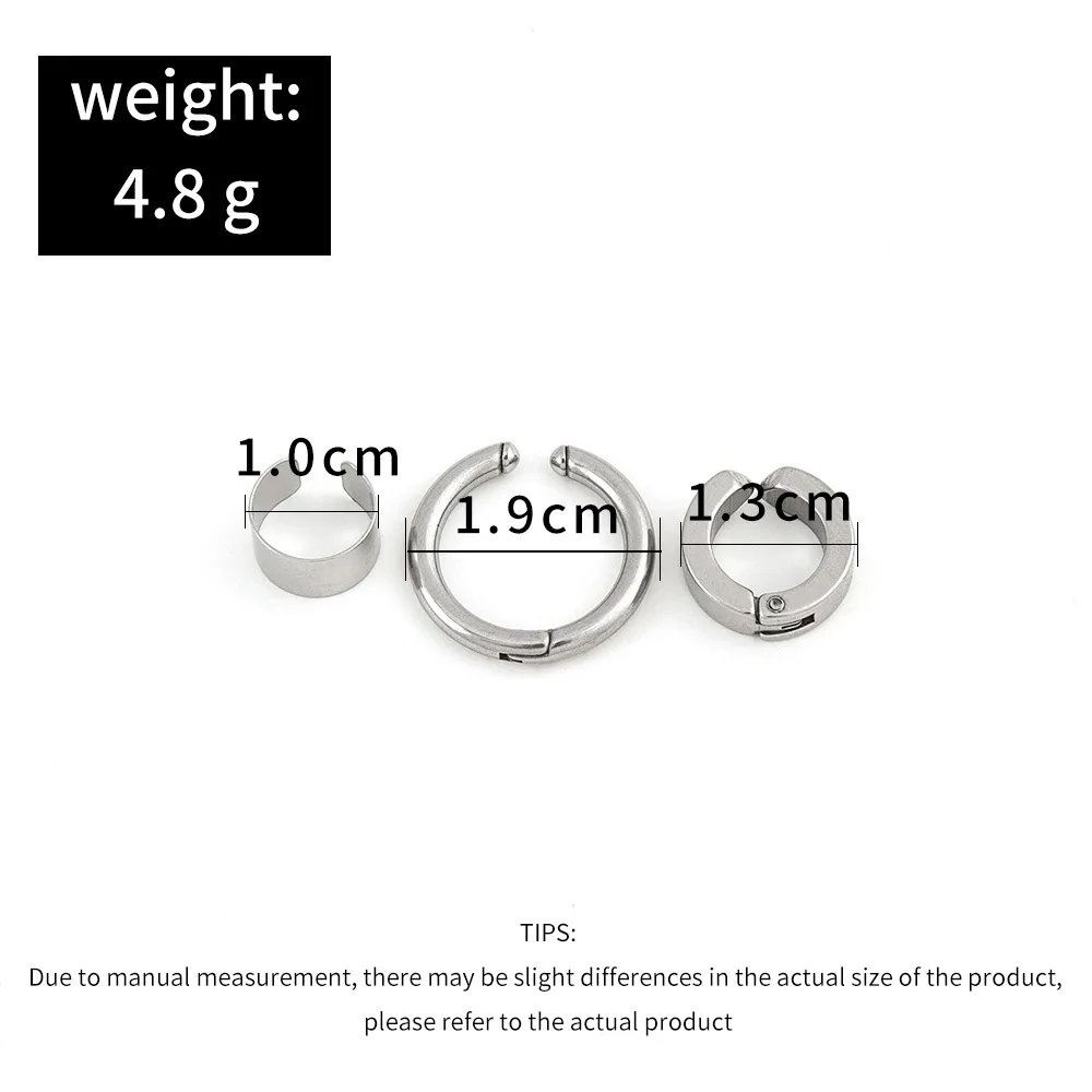 Sindlan 3 шт. Серебристые ушные манжеты в стиле панк для женщин и мужчин поддельные