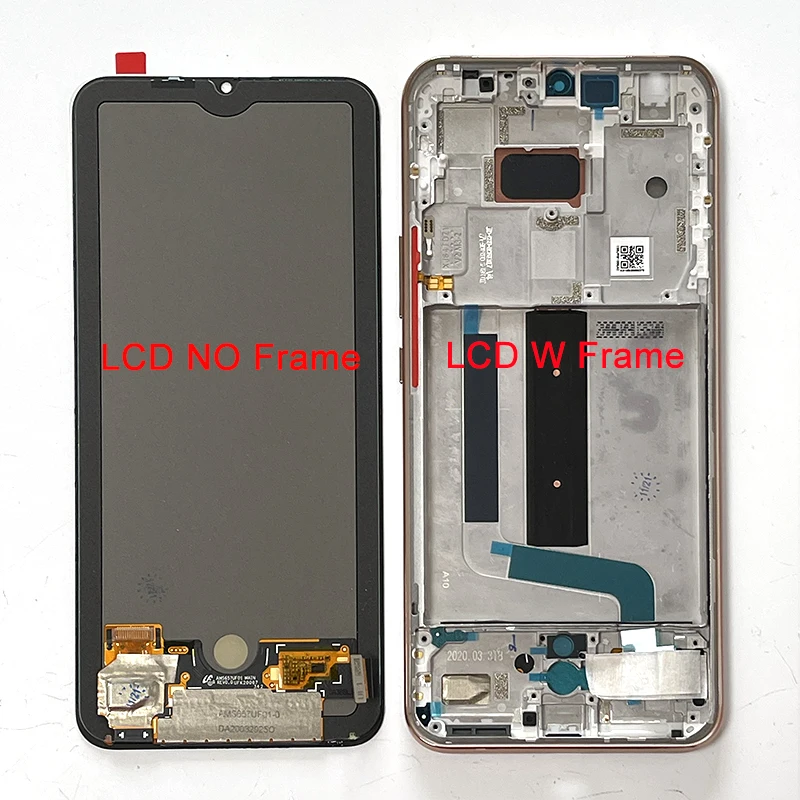 

6.57'' Amoled Original For Xiaomi Mi 10 Lite 5G LCD Display Frame Touch Screen Panel Digitizer For Mi10 Youth Mi10 Lite 5G