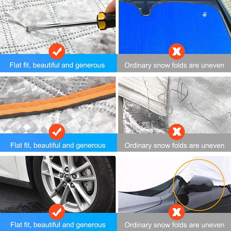 

Universal Car Windshield Mirror Reflective Bar Cover Sun Shade Protector Winter Snow Ice Rain Dust Frost Guard Aluminium Film