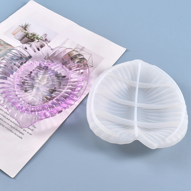 

B36D Leaf Ashtray Mold for Epoxy Resin Silicone Molds Leaf Tray Pot Mold for Casting Moulds Cup Mat for Fall Fruit Tray