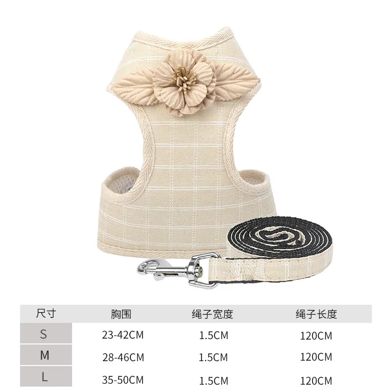 Кота собаки любимчика продукты жилет цветок Стиль приводит поводки