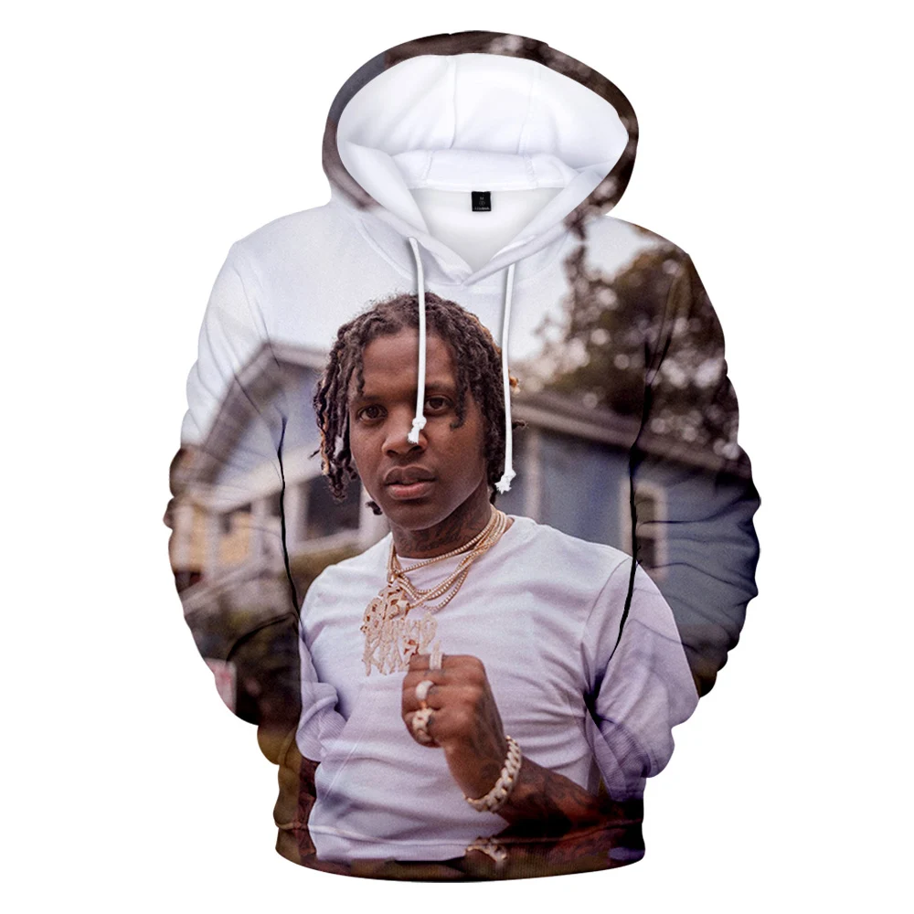 

Новинка 2021, толстовка с 3D принтом в стиле хип-хоп, рэпер, Лил Дюрок, с капюшоном, мужские/женские повседневные толстовки, одежда
