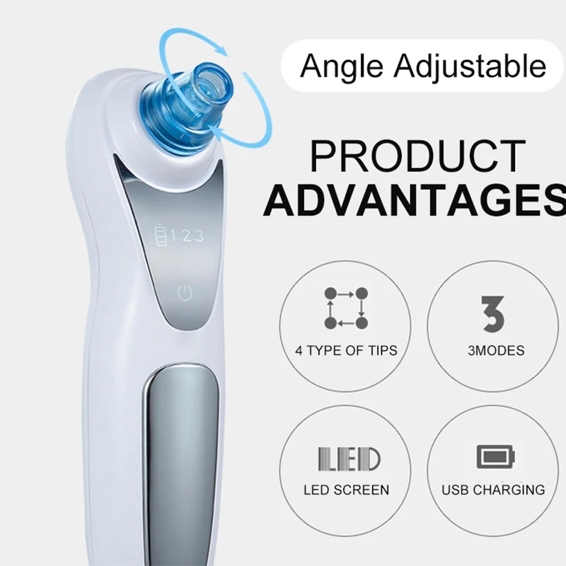 Вакуумный удалитель черных пор Глубокое Очищающее средство для лица акне прыщи