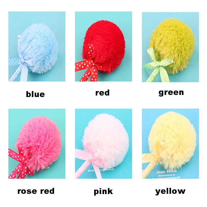 Шариковая ручка плюшевая шариковая 6 цветов |