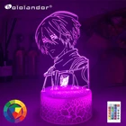 Светильник в стиле аниме атака на Титанов, искусственная лампа для спальни, ночник для декора, подарок ребенку на день рождения, светильник льник