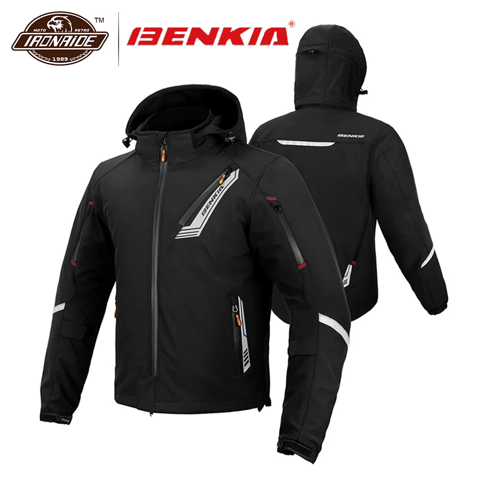 BENKIA Мужская мотоциклетная куртка водонепроницаемая мотокуртка для мотокросса