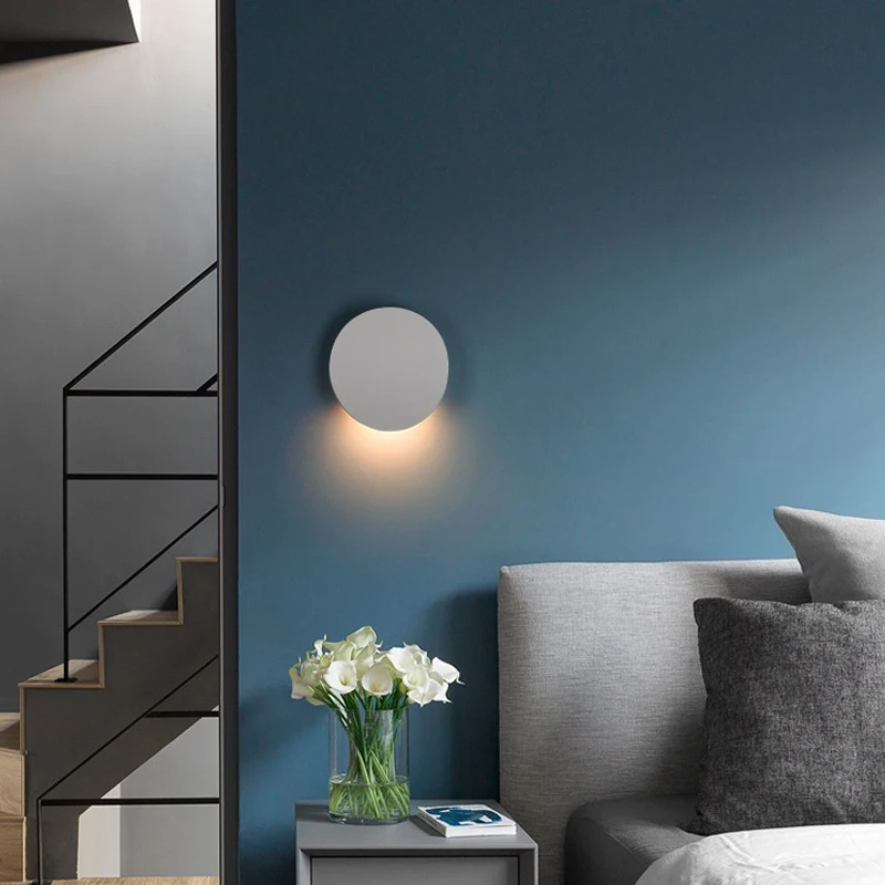 Креативный светодиодный настенный светильник в скандинавском стиле простые