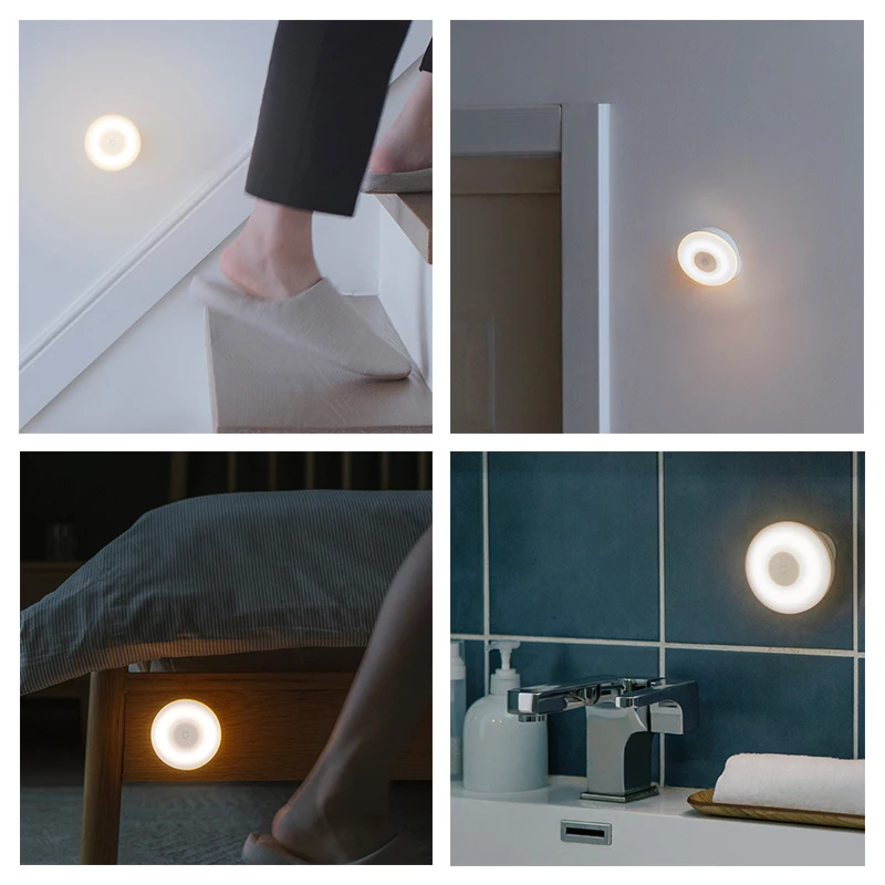 

New Xiaomi Mijia Led Induction Night Light 2 MJYD02YL 360 Rotating Adjustable Brightness Infrared Smart Motion Sensor With Magne