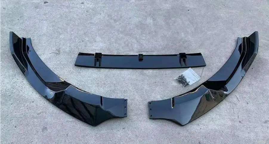 

ABS PAINT CARBON FIBER FRONT BUMPER SPOILER LIP SPLITTERS WIND KNFE COVER For NEW Audi A3 S3 SLINE 2021 2022