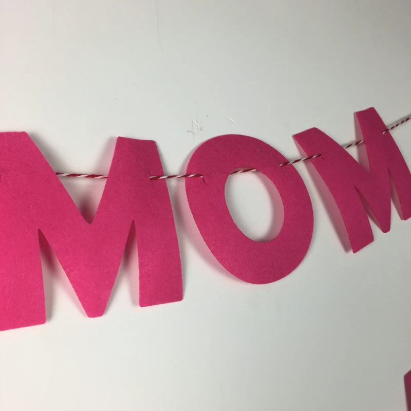Украшение для вечерние на День Матери с надписью I Love Mom|Флажки вымпелы и конфетти|