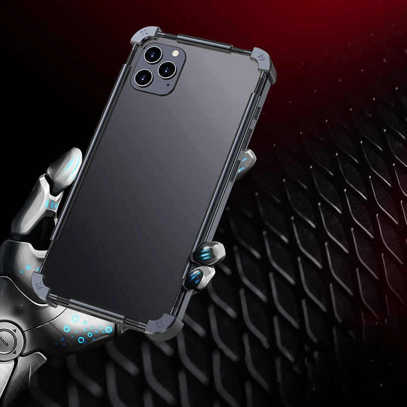 metal bumper shockproof phone cases for xiaomi redmi note 10 case luxury metal frame cover redmi note 9 pro case note 9s coque free global shipping