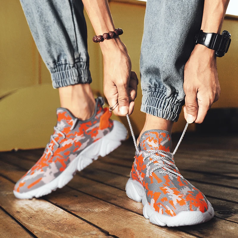 

Light Men Casual Shoes Comfortable Running Shoes Men's Sneaker Breathable Non-slip Wear-resistant Outdoor Walking Sport Shoes