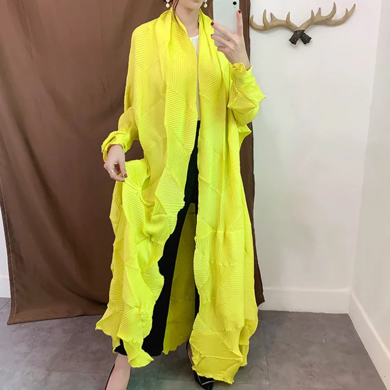 Женский плиссированный кардиган LANMREM с V образным вырезом и длинными