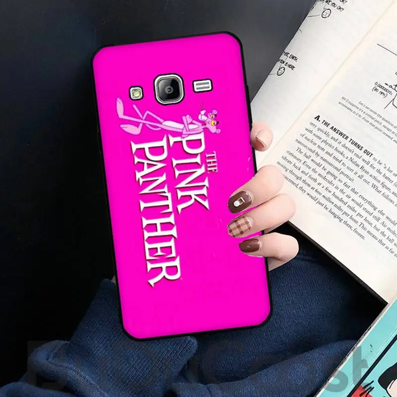

Riccu Pink Panther Phone Case For Samsung Galaxy Note20 ultra 7 8 9 10 Plus lite J7 J8 Plus 2018 Prime