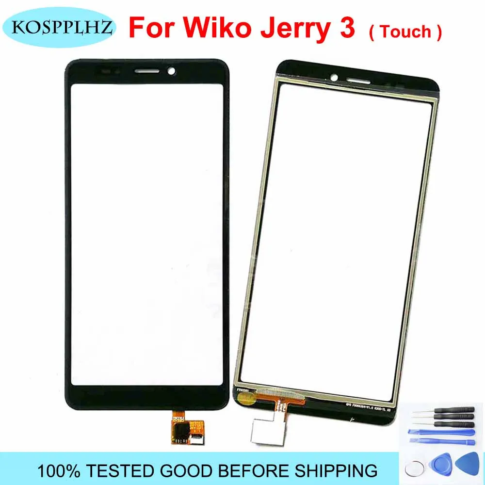 For Wiko Jerry 3 Touch Screen Glass Panel Sensor Repair Part Front Lens Jerry3 Mobile Phone Parts | Мобильные телефоны и