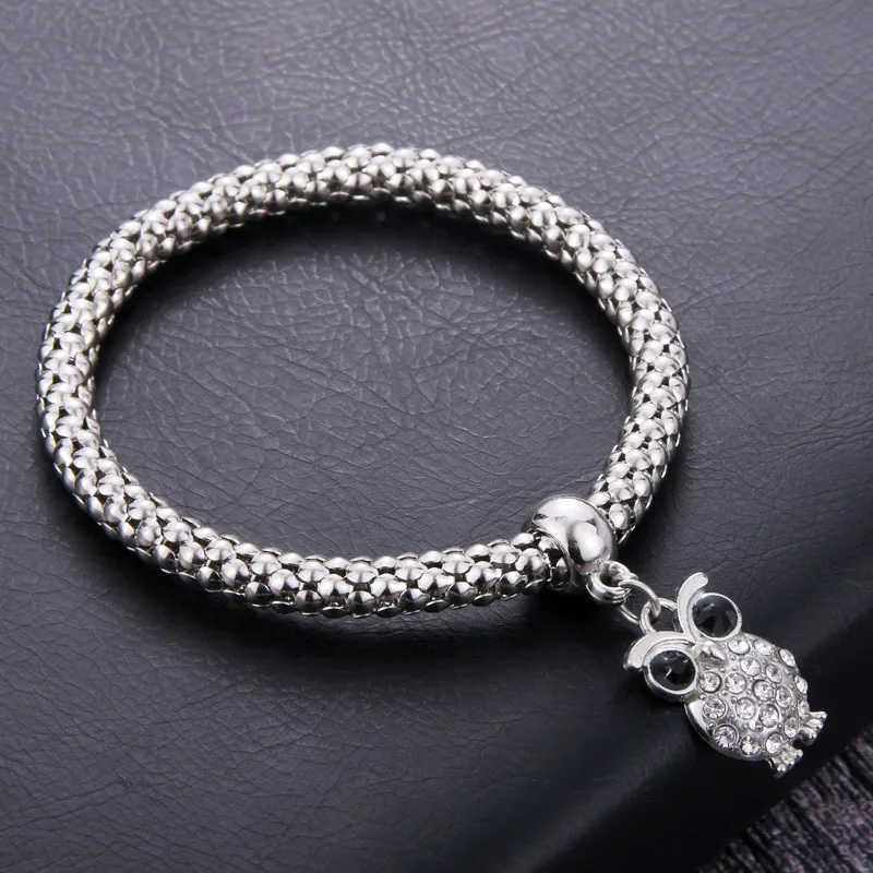 Pulseras Mujer Moda Крест Браслеты попкорн ДЛЯ Woemn шарм браслеты попкорн цепь ювелирные изделия для женщин Мода/девушка ювелирные изделия