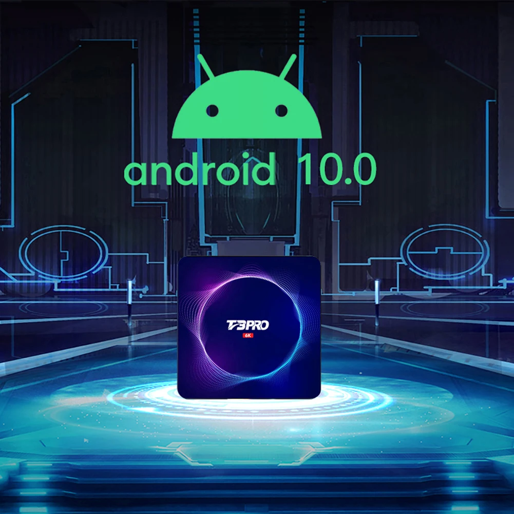 6K Android 10 0 ТВ коробка с Bluetooth 5 Оперативная память 16 Гб оперативной памяти 32