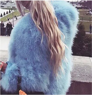skyblue TOPFUR черная шуба из натурального меха женская меховая куртка пальто из натурального меха женская кожаная куртка с мехом винно-Красного цвета пальто короткого размера плюс - Цвет: skyblue