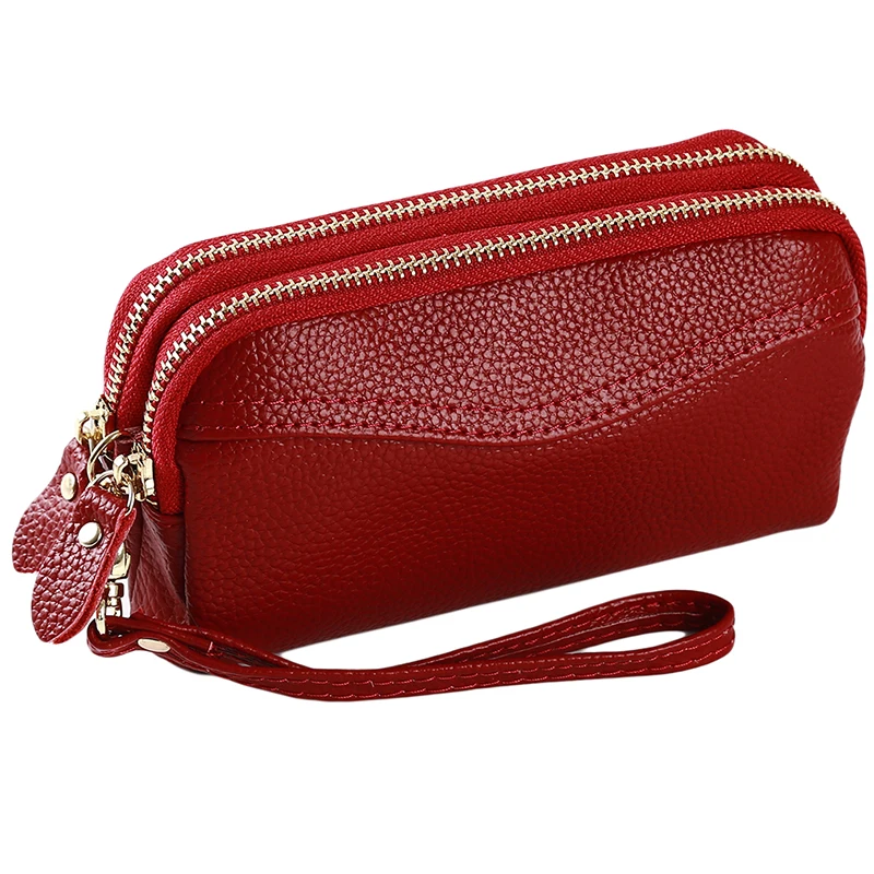 

Women's Cosmetic Bag Leather makeup bag travel organizer Purse Women clutch bag mobile phone bag evening party handbag