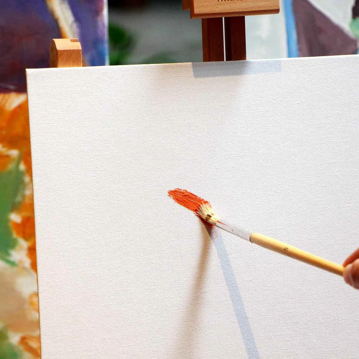 

Multiple sizes White Blank Square Artist Canvas For Oil Painting Acrylic cotton canvas board