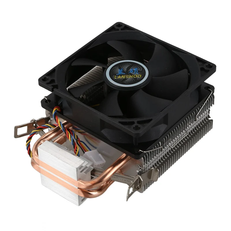 Lanshuo чистая медь 2 тепловая трубка для 1366 1155 775 Intel/Amd мульти платформенный