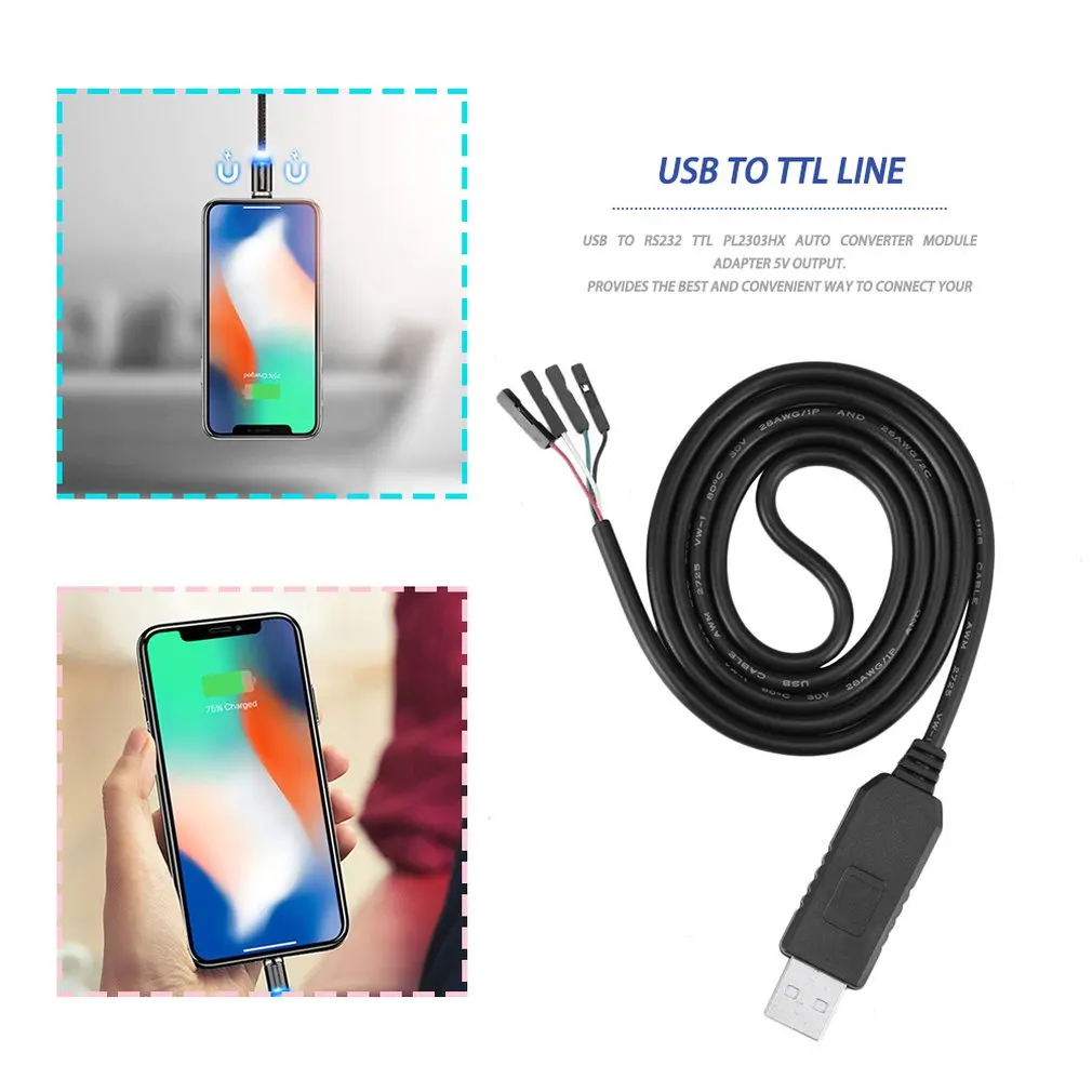 Умная электроника PL2303HX модуль с TTL кабелем USB в UART 4 p 4-контактный конвертер RS232