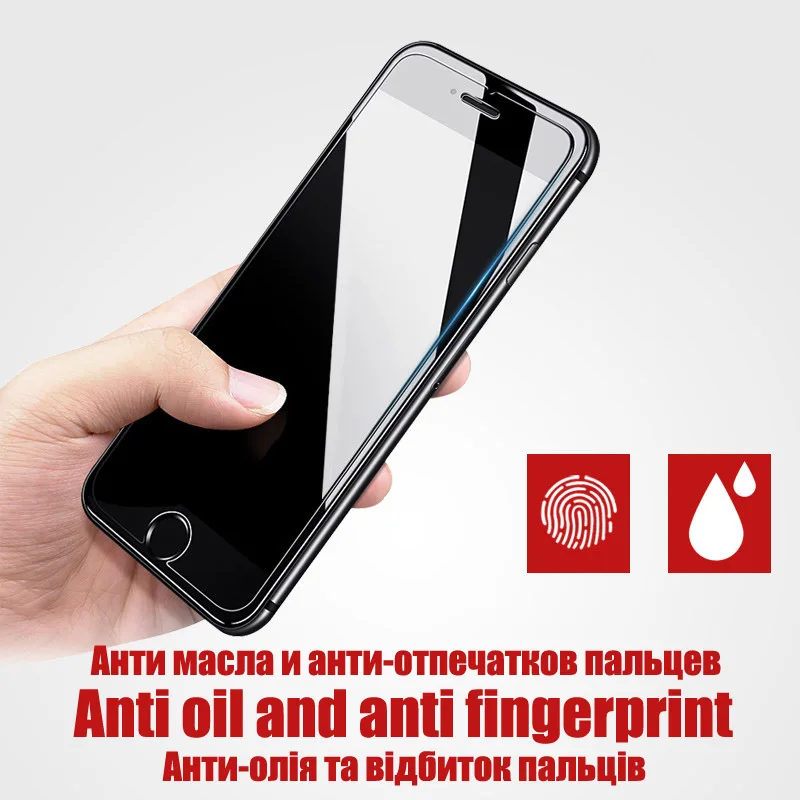 2-1 шт. закаленное стекло для iPhone 11 Pro Max 7 8 Plus Защитная пленка экрана X Xr Xs | Мобильные