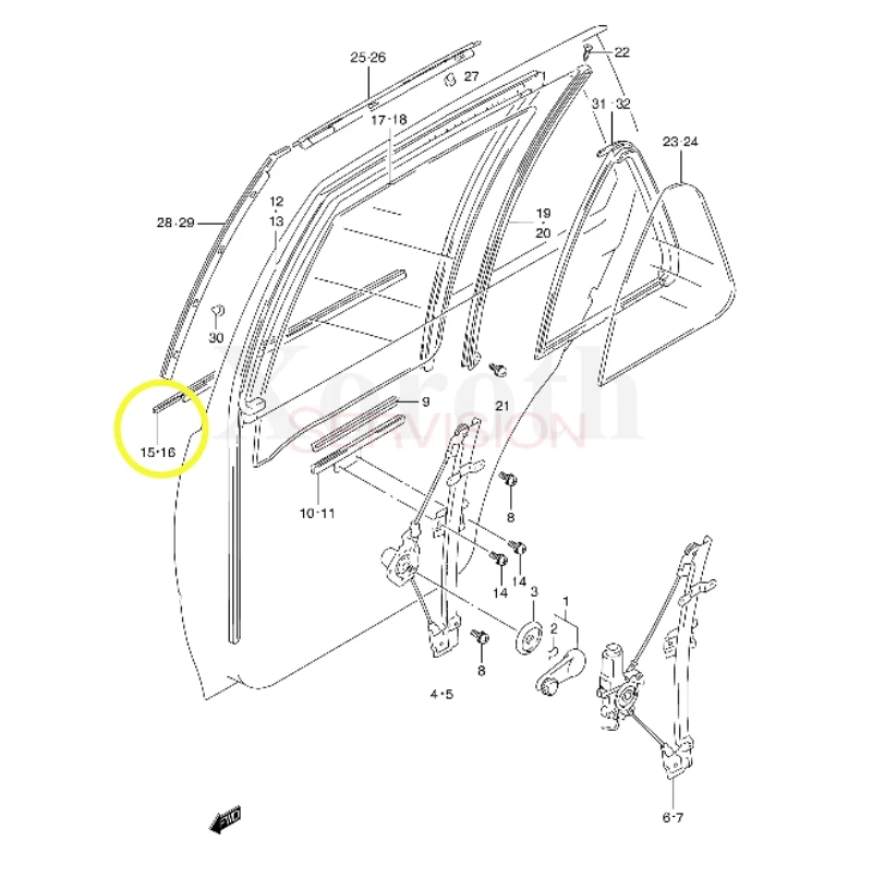 Новый оригинальный OEM Автомобильный Дверной выключатель WeatherStrip 83811 62B00 83821 83831 70C00