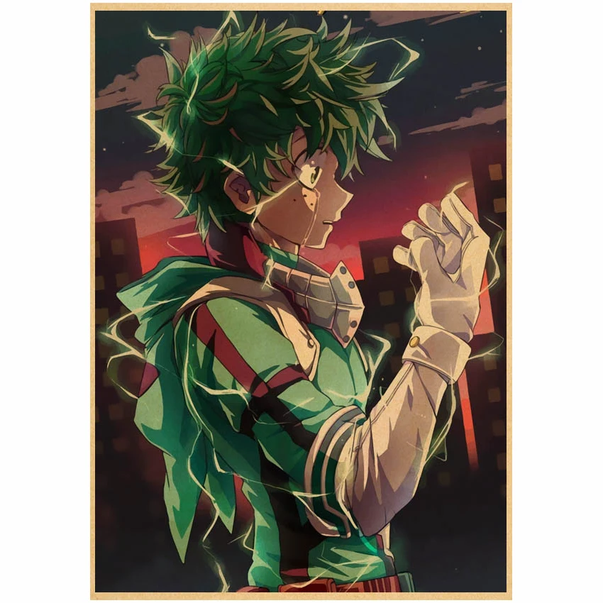 Постеры из японского аниме Моя геройская Академия милые Мультяшные настенные