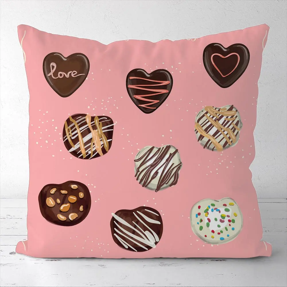 

Custom Interesting Biscuits Square Pillowcases Pillow Cover Decor for Sofa Bed Room Cushion Case 45X45CM(One Side)21-0829-46