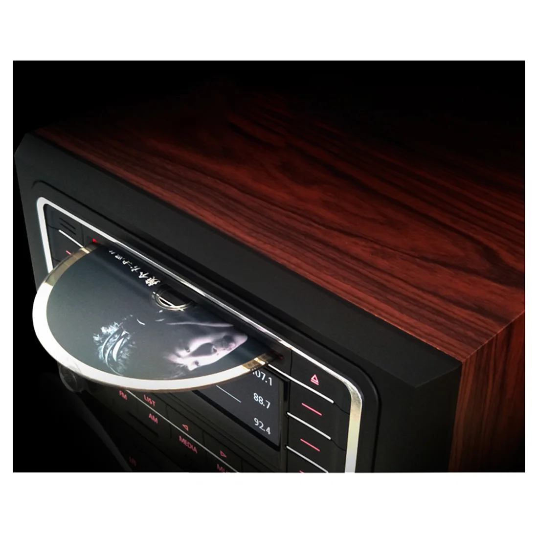 Деревянный Настольный Hi Fi Bluetooth динамик стереозвуковой компонент бумбокс аудио CD