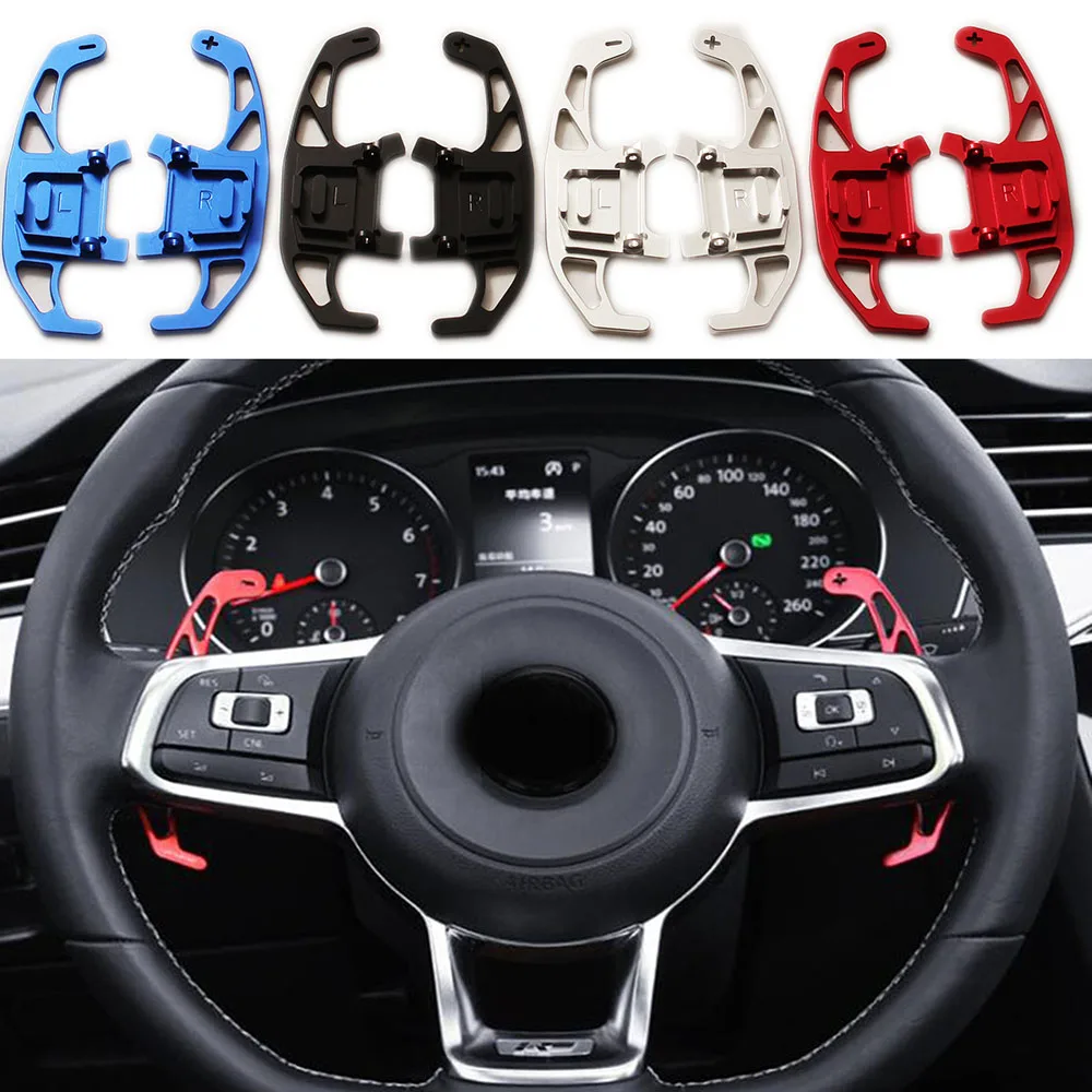 Для VW GOLF GTI 7 R GTD GTE MK7 POLO 6C GTI Passat B8 R-line Scirocco металлический автомобильный весло для рулевого колеса замена