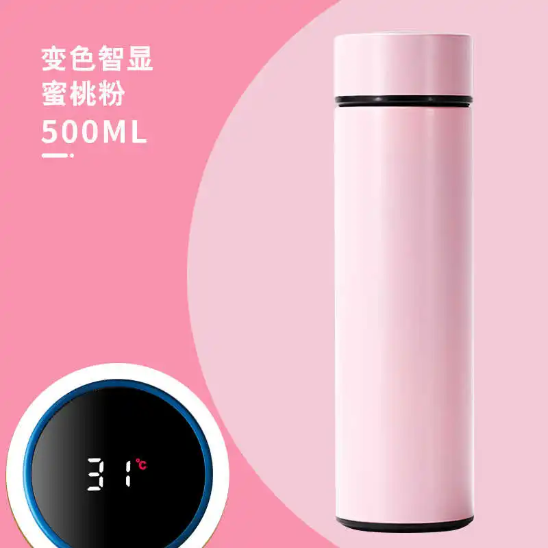 

2021 Smart Insulation Cup Water Bottle Led Digital Temperature Display Stainless Steel Thermal Mugs Intelligent Insulation Cups