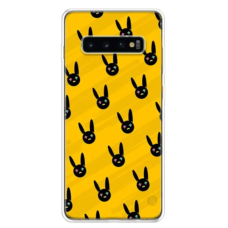 Чехол для телефона Bad Bunny Samsung Galaxy S22 S21 Ultra S10 Plus S20 FE S10E S9 S8 S7 Edge J4 + мягкий чехол Coque |