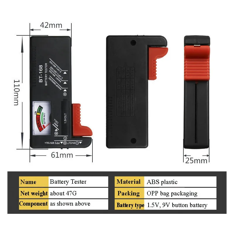 Диагностический прибор для измерения емкости аккумулятора цифровой тестер