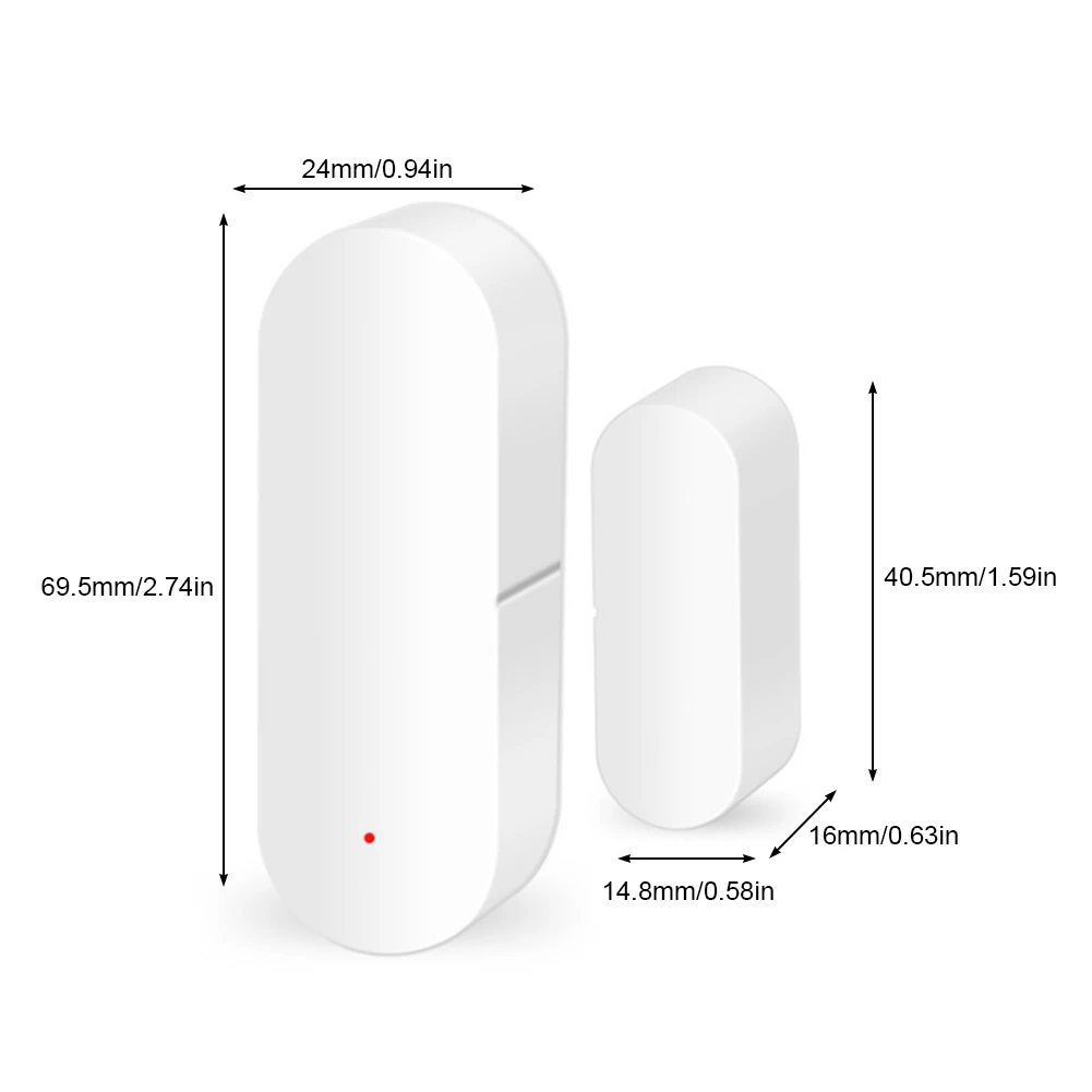 

Window Sensor Wireless Smart WiFi Door Magnetic Strip Detectors Voice Control 2.4G With Adhesive Sticker