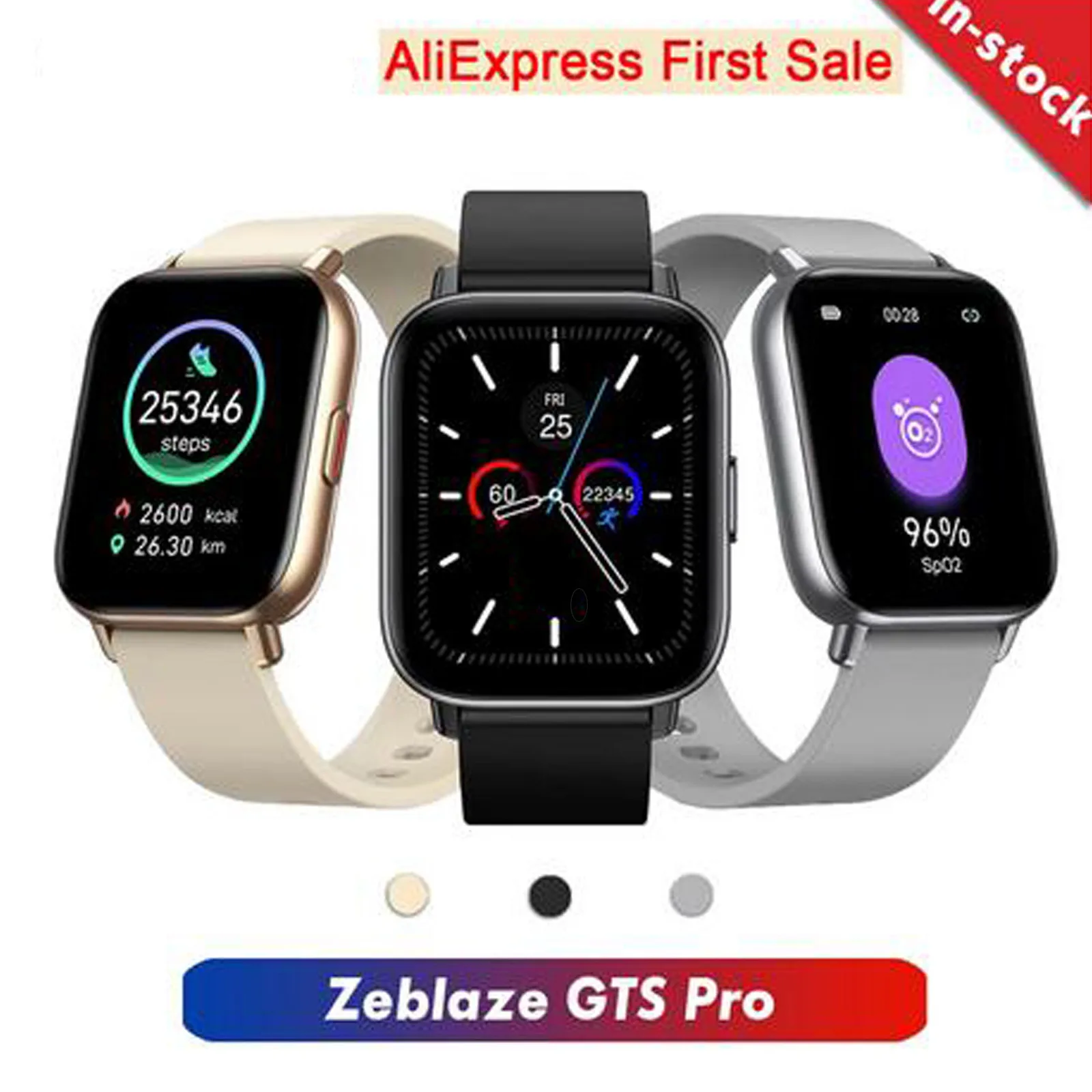 

Zeblaze GTS Pro Smart Watch 1.65in Heart Rate Monitor Sports Smart Watch Men Women Music Smartwatch For Android IOS Phone#g3