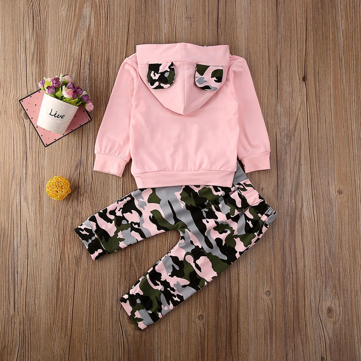 0-24M New Toddler Kid Camo Clothes Set Baby Girl Hoodie Top Long Pants Legging Outfit Tracksuit | Детская одежда и обувь