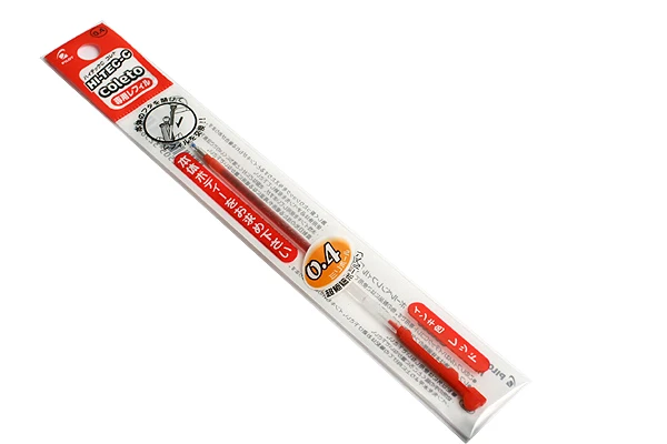 Red LifeMaster 6 шт./лот Pilot Hi-Tec-C Coleto гелевая многоразовая ручка 0,4 мм черный/синий/красный/15 цветов - Цвет: Red