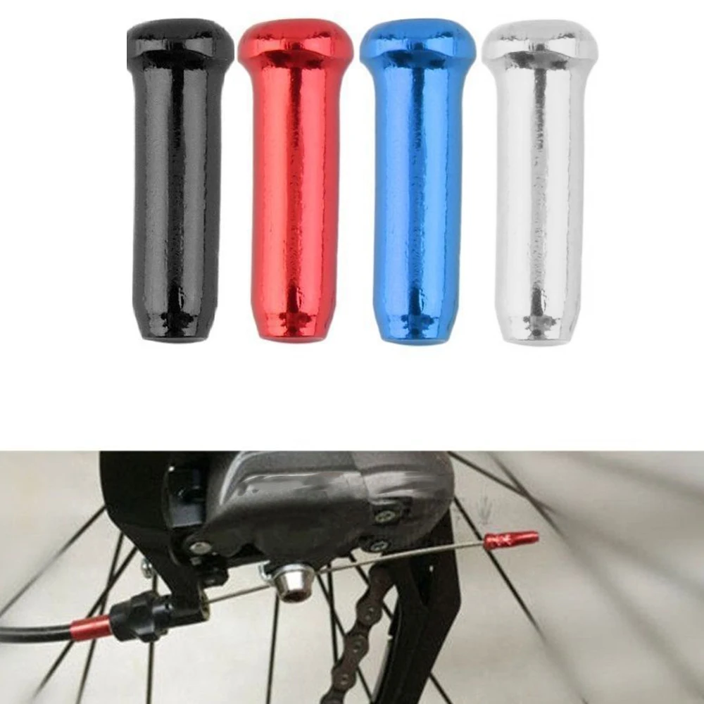 

50pcs Bicycle Brake Wire End Core Caps Cable Tips Aluminum Alloy Brake Derailleur Shifter Housing Cable End Caps Parts Accessory