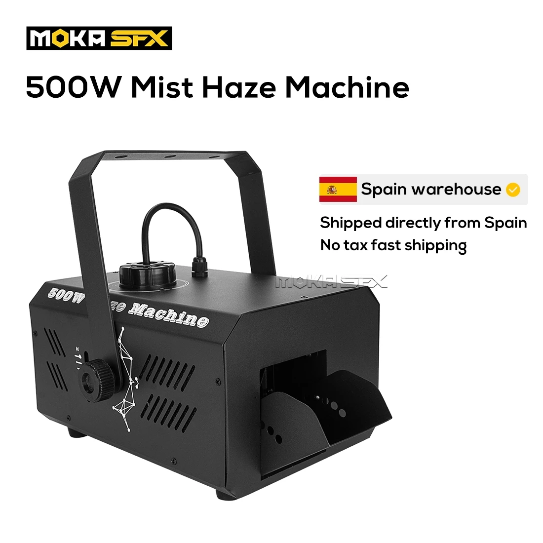 

500W Mist Haze Machine Fogger Stage DMX 512 Remote Control Spray Smoke Fog Machine for DJ Bar Party Decorations Mist Machine