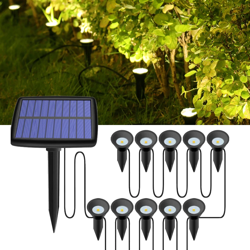 

10 In1 Solar Led Lawn Lamp Outdoor Waterproof Garden Decor Lights for Road Yard Tree Landscape Lamp Solar Lawn Light string