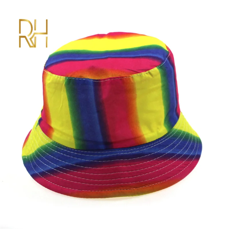 Хлопковая Лоскутная Панама блестящая Радужная цветная шляпа в стиле хип хоп