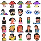 Лидер продаж, подвески для обуви в виде глаз дьявола, крокса, грибов, ТВ-персонажей, украшения для обуви, необычные аксессуары для браслета для мамы, танцевальная девочка