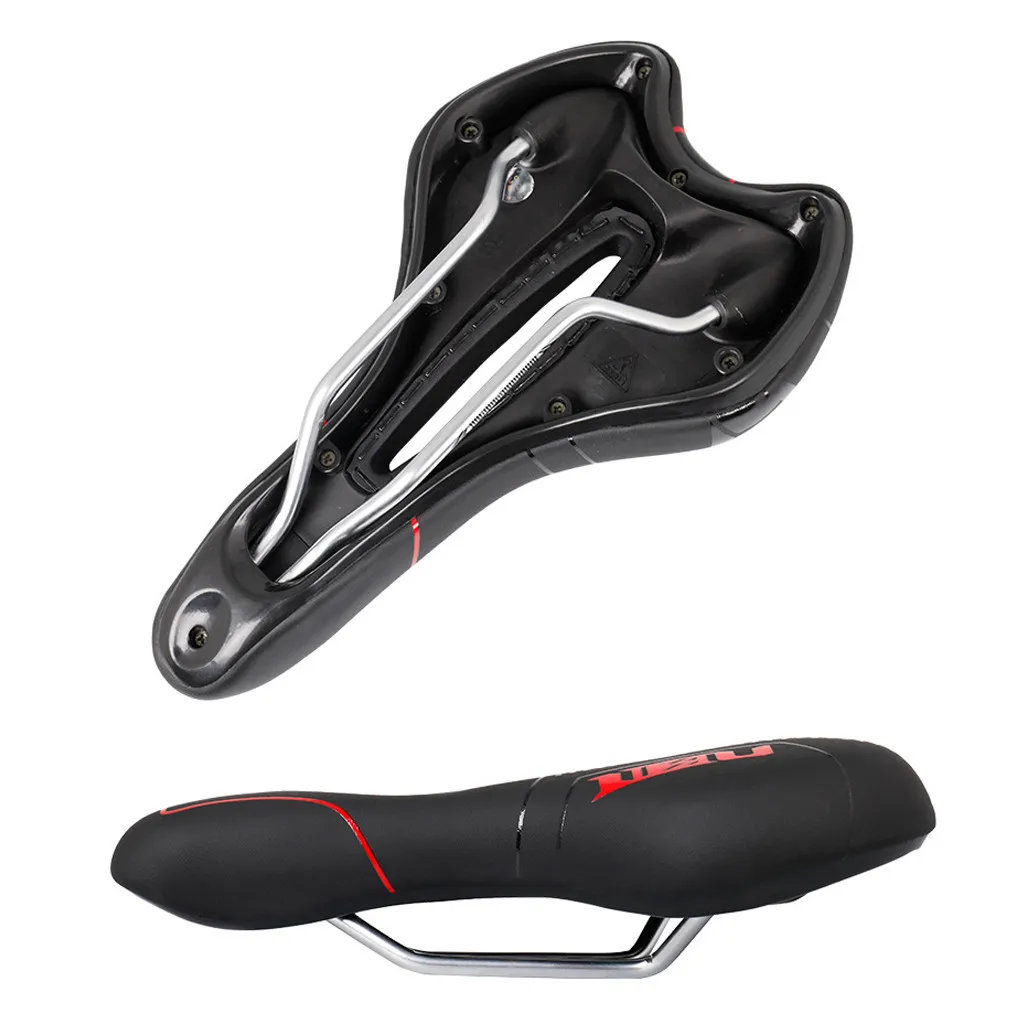 

Bicycle Saddle Mountain Bike Bicycle Seat Cushion Double Tail Hollow Breathable Cushioning sella mtb saddle Riding Accessories